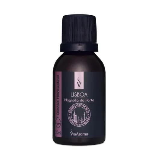 Essência Hidrossolúvel Lisboa Magnólia do Porto Linha Mundo Via Aroma - 30ml