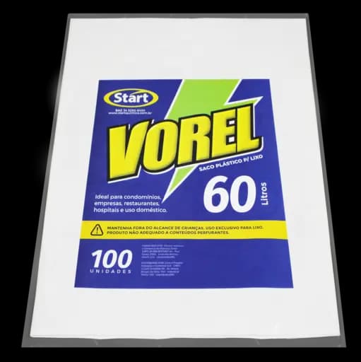 Saco Lixo Leitoso Vorel — sc lixo leit 60l 60x70x005 100x1 vorel