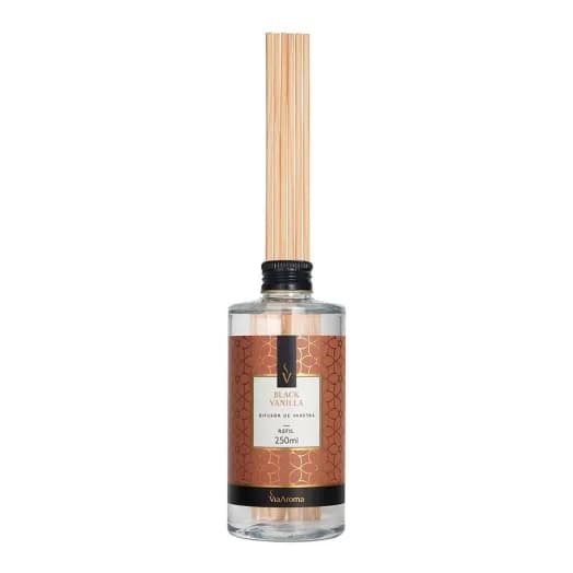 Refil Difusor de Varetas Black Vanilla Via Aroma -  250ml