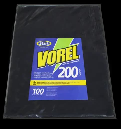 Saco Lixo Vorel — sc lixo pt 200l 95x110x010 100x1 vorel