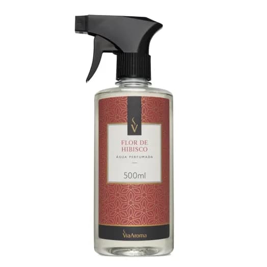 Água Perfumada Flor de Hibisco Via Aroma - 500ml