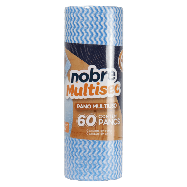 Pano multiuso (rolo c/28cm x 30m picotado aprox. 50cm) azul – Nobre
