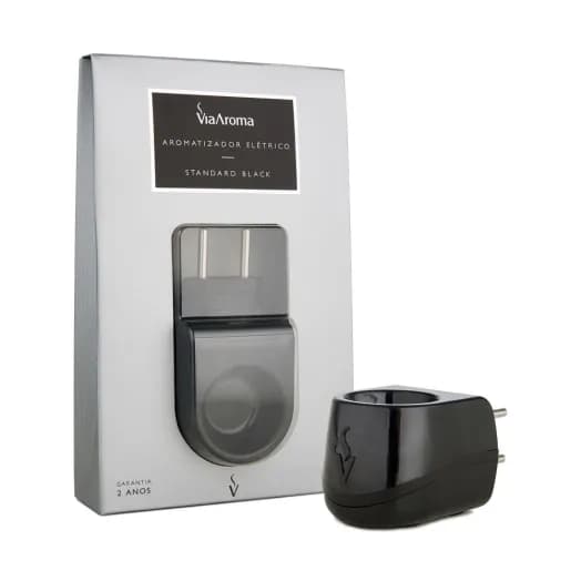 Difusor Aromatizador Elétrico Bivolt Standard Black - Via Aroma
