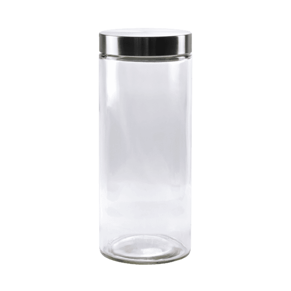 Pote para mantimentos em vidro 2,2L com tampa de metal 11,5cm x 27cm – Global