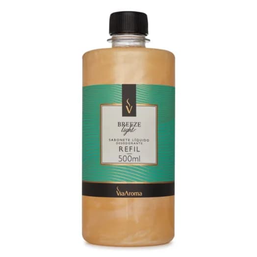 Refil Sabonete Líquido Desodorante Breeze Via Aroma - 500ml