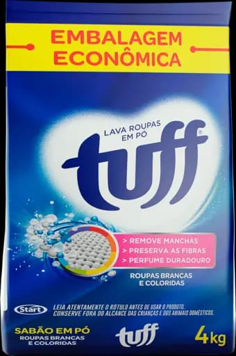 Lava Roupas Em Pó Tuff — 4kg sachet