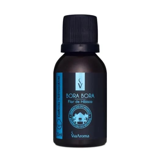 Essência Hidrossolúvel Bora Bora Flor de Hibisco Linha Mundo Via Aroma - 30ml
