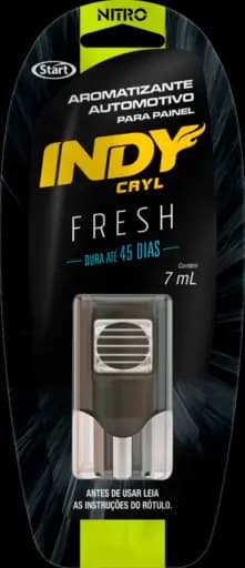 AROMATIZANTE AUTOMOTIVO PARA PAINEL NITRO INDY CRYL — indy aromatizante painel nitro 3x7ml