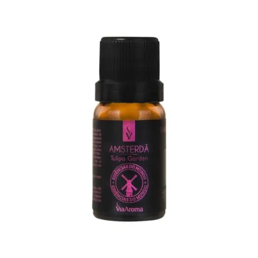 Essência Amsterdã Tulipa Garden Linha Mundo Via Aroma - 10ml