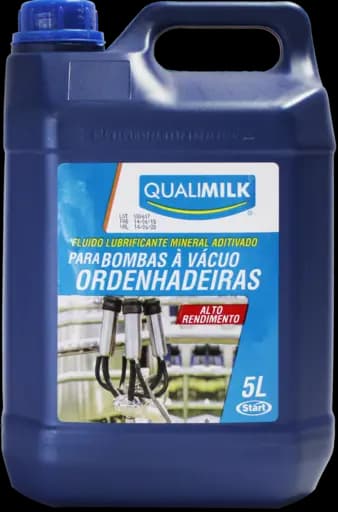 FLUIDO LUBRIFICANTE MINERAL ORDENHADEIRA QUALIMILK — fluido lubrif mineral ordenhadeira 5l qualimilk