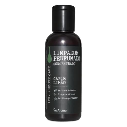 Limpador Perfumado Concentrado Capim Limão Via Aroma - 120ml