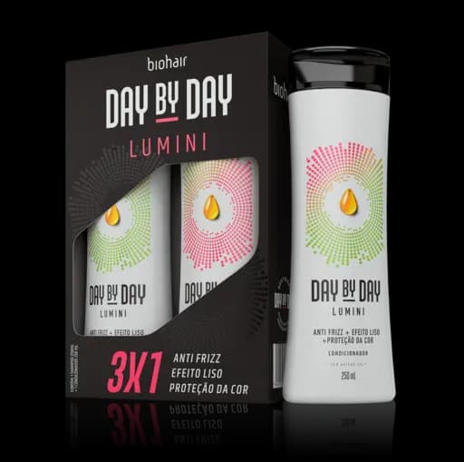 DAY BY DAY KIT SHAMPOO/CONDICIONADOR LUMINI BIOHAIR — biohair day by day kit shcond lumini
