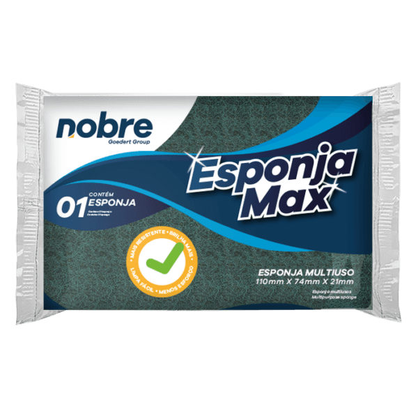 Esponja Max – Verde/Amarelo  – Nobre