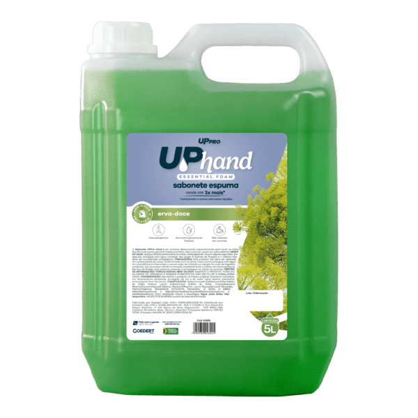 Sabonete espuma 5l erva doce Up Hand essential foam – UPPRO