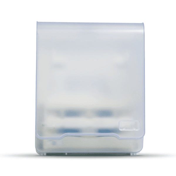 Dispenser autocortante p/ toalha bobina mecânico branco (c/ frente translucida) Brave – Nobre