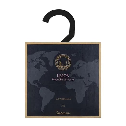 Sachê Perfumado Lisboa Magnólia do Porto Linha Mundo Via Aroma - 20g