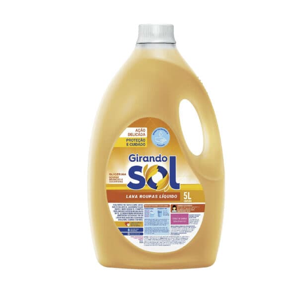 Lava Roupas Líquido – Glicerina – 5l – Girando Sol