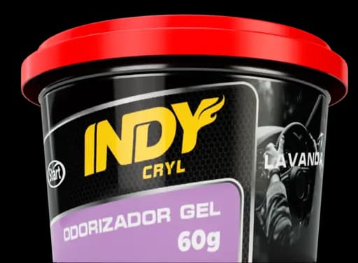 ODORIZADOR GEL LAVANDA INDY CRYL — indy odorizador gel lavanda 12x60g