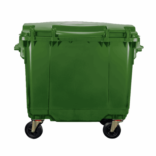 Coletora Plástica c/ Rodas – 660l – Verde – Nobre