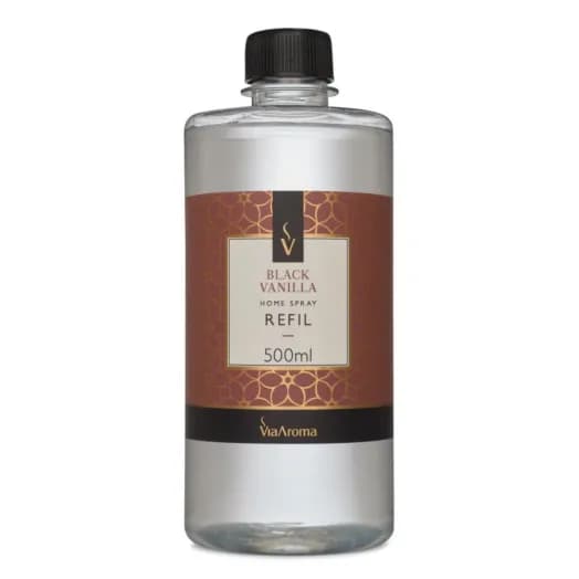 Refil Home Spray Black Vanilla Via Aroma - 500ml