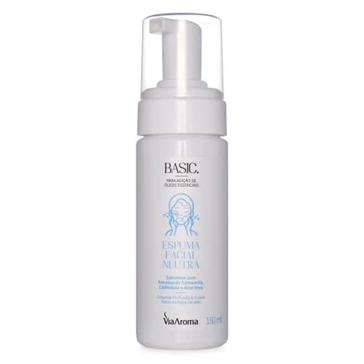 Espuma Facial Neutra Basic Via Aroma – 150ml