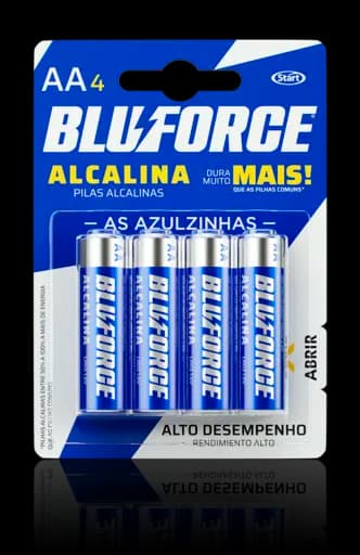 Pilha Alcalina Bluforce AA — aa 12x4 – Start Química