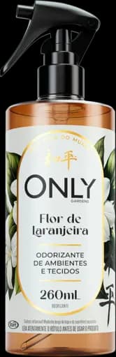 ODORIZANTE DE AMBIENTES E TECIDOS ONLY GARDENS 6X260ML FLOR DE LARANJEIRA