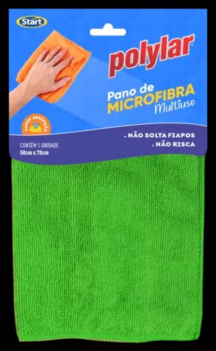 Pano Microfibra G Polylar Com Furo Central — pano microfibra g polylar cfuro central 60x80 12x1