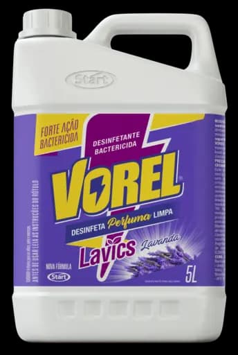 Desinfetante Lavics Vorel — desinf vorel 4x5l lavics lavanda