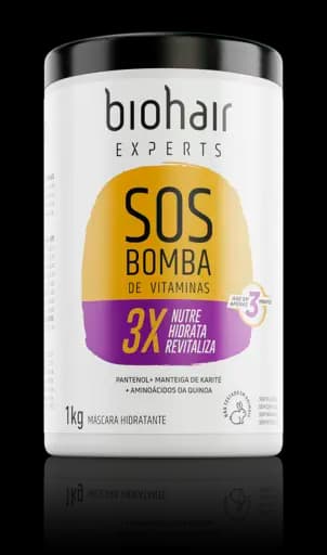 MÁSCARA CONDICIONADOR SOS BOMBA DE VITAMINAS BIOHAIR — biohair mascara cond sos bomba de vitaminas