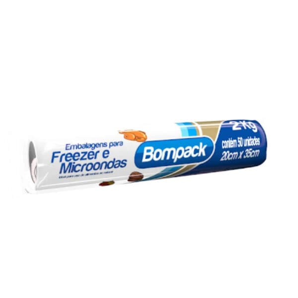 Saco para Freezer/micro-ondas – c/50un – 2kg – Bompack