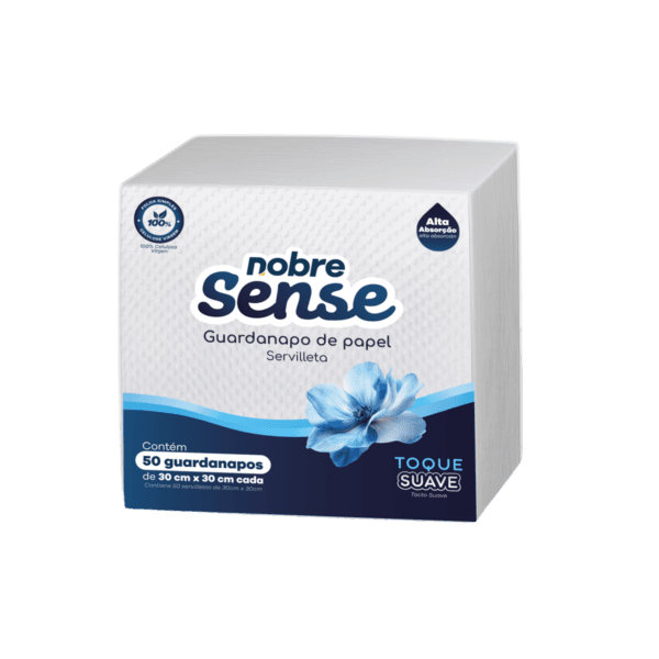 Guardanapo de papel 30x30cm f. simples c/50fls – Nobre Sense