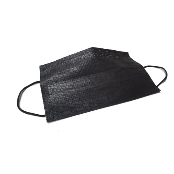Máscara de Proteção – Tripla – Preta – com Elástico – Caixa com 50 un- Nobre