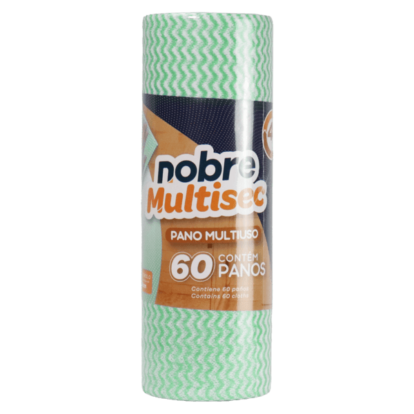 Pano multiuso (rolo c/28cm x 30m picotado aprox. 50cm) verde – Nobre