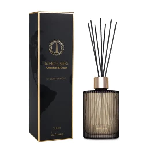 Difusor de Varetas Buenos Aires Linha Mundo Via Aroma - 200ml