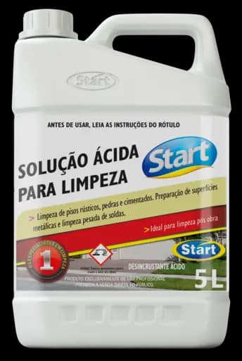 Solução Ácida Limpeza Pesada — sol acida start 4x5l limpeza pesada