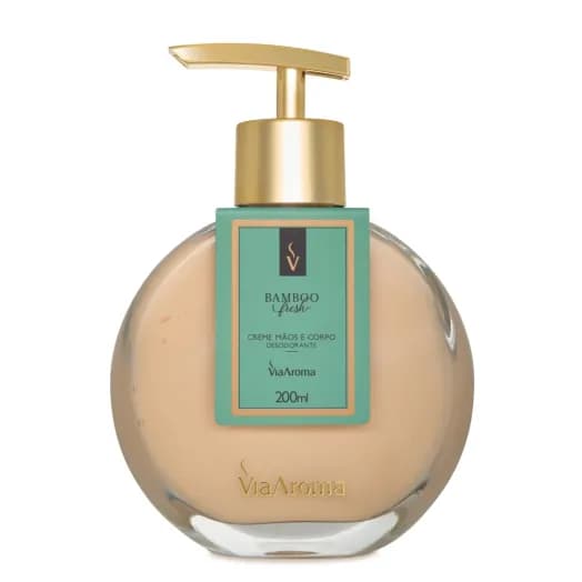 Creme Hidratante Desodorante Mãos e Corpo Bamboo Via Aroma - 200ml