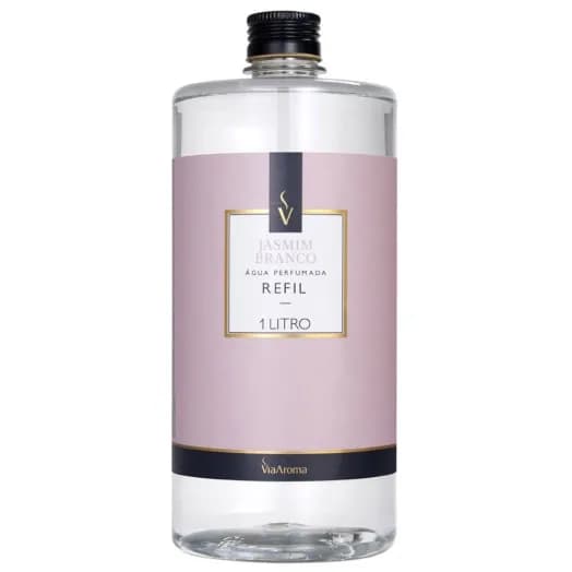 Refil Água Perfumada Jasmim Branco Via Aroma - 1l