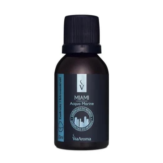 Essência Hidrossolúvel Miami Acqua Marine Linha Mundo Via Aroma - 30ml
