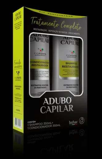 ADUBO CAPILAR RESTAURADOR BIOHAIR — biohair adubo capilar kit shampoocondicionador restaurador