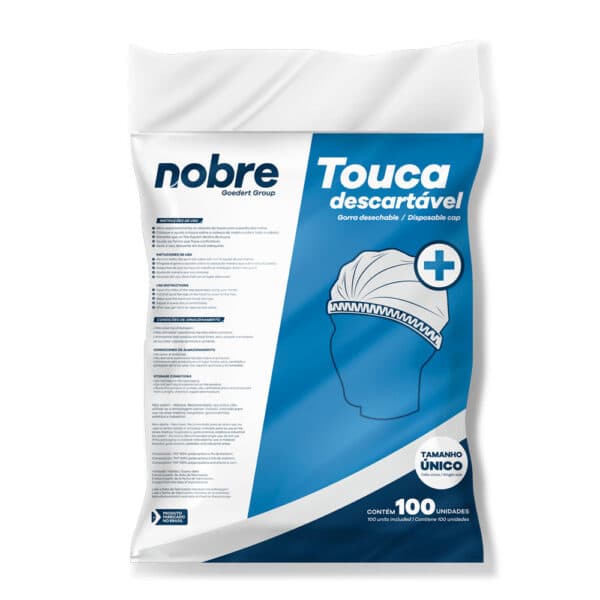 Touca Descartável – Sanfonada – TNT – c/100und. – Nobre