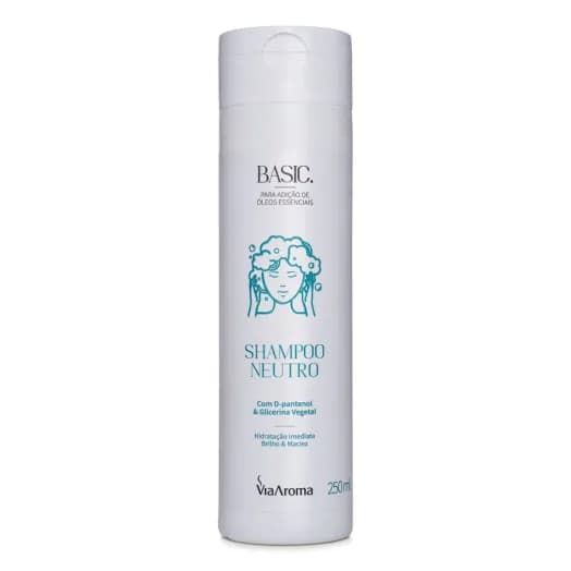 Shampoo Neutro Linha Basic Via Aroma - 250ml