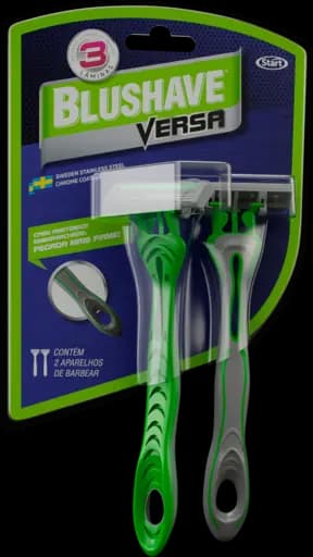 Aparelho De Barbear Blushave Versa Cartela — cartela 12x2x1