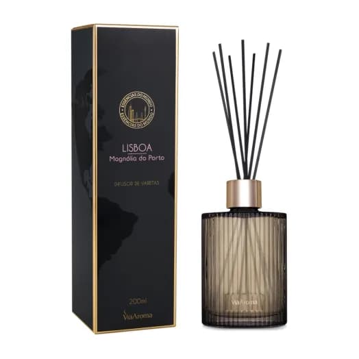Difusor de Varetas Lisboa Magnólia do Porto Linha Mundo Via Aroma - 200ml