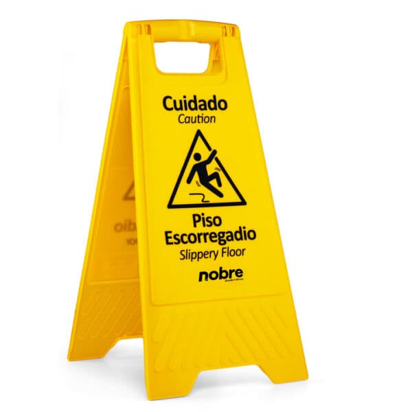 Placa sinalizadora piso escorregadio – Nobre