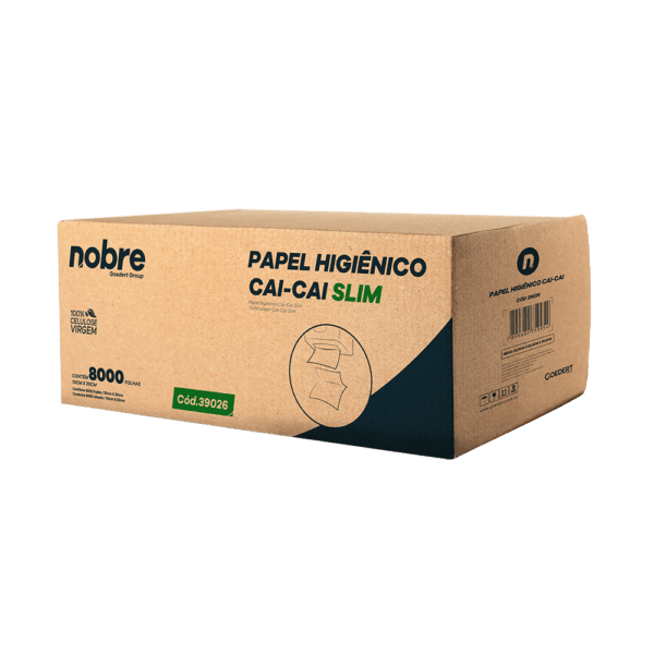 Papel Higiênico Cai Cai – 10x20cm – c/ 8000fls – Nobre