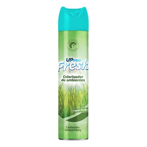 Odorizador de ambiente aerossol 400ml/180g – Capim limão – Up Fresh – UPPRO