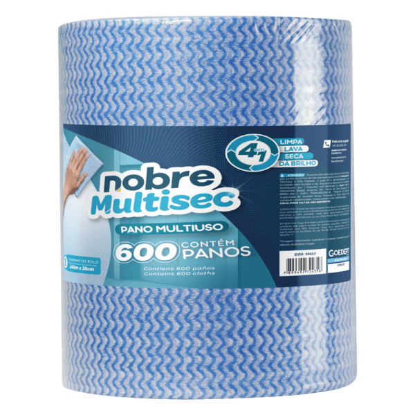 Pano Multiuso Slim – 28cm x 240m – Azul – Nobre