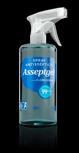 Spray Antisséptico Com Clorexidina Asseptgel Original — original 500ml