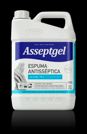 Espuma Antisséptica Com Clorexidina Asseptgel — 5l